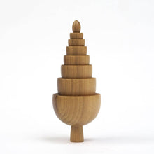 Load image into Gallery viewer, Bud - Hand made wooden table top tree ornaments