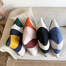 Load image into Gallery viewer, Cotton Knit Throw Pillow/Cushion - Orbi Navy