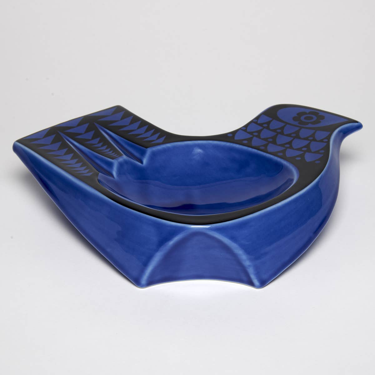 Hornsea Bird Dish large Blue 皿 トレイ イギリス 輸入 雑貨 ミッドセンチュリー 英国 ホーンジー レトロ おしゃれ 80872 Magpie x Hornsea Bird Dish Large (BLUE&YELLOW)