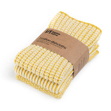Load image into Gallery viewer, Reusable & Eco-Friendly Cotton Dishcloths: Textured Citrus