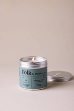 Load image into Gallery viewer, Rain Vegetable Wax Folk Tin Candle