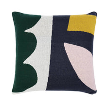 Load image into Gallery viewer, Cotton Knit Throw Pillow/Cushion - Orbi Navy