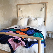 Load image into Gallery viewer, Cotton Knit Throw Blanket: Bruten Bright