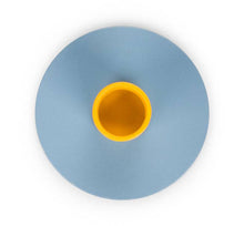 Load image into Gallery viewer, Two-Tone Pompadour & Saffron Metal Candleholder