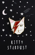 Load image into Gallery viewer, Kitty Stardust Cat Musician Pin