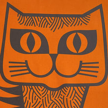 Load image into Gallery viewer, Magpie x Hornsea Teatowel Cat Orange