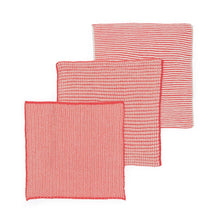 Load image into Gallery viewer, Reusable & Eco-Friendly Cotton Knit Dishcloths: Textured Red