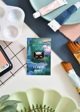 Load image into Gallery viewer, Clawed Monet Cat Artist Pin