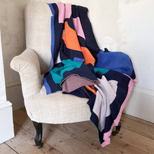 Load image into Gallery viewer, Cotton Knit Throw Blanket: Bruten Bright
