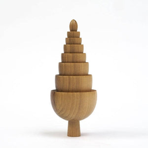Bud - Hand made wooden table top tree ornaments