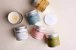 Peat Vegetable Wax Folk Tin Candle