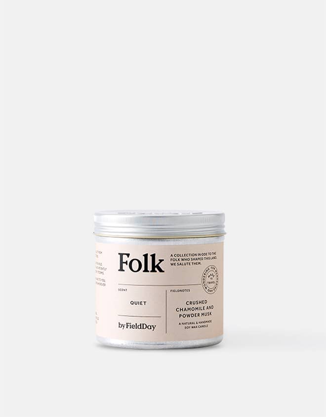 Folk Tin Collection - Quiet Vegetable Soy Wax Candle
