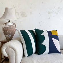 Load image into Gallery viewer, Cotton Knit Throw Pillow/Cushion - Orbi Navy
