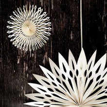 Load image into Gallery viewer, Celandine White Paper Large Snowflake Wall Decoration - 75cm
