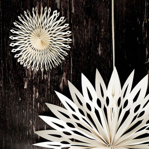 Celandine White Paper Large Snowflake Wall Decoration - 75cm