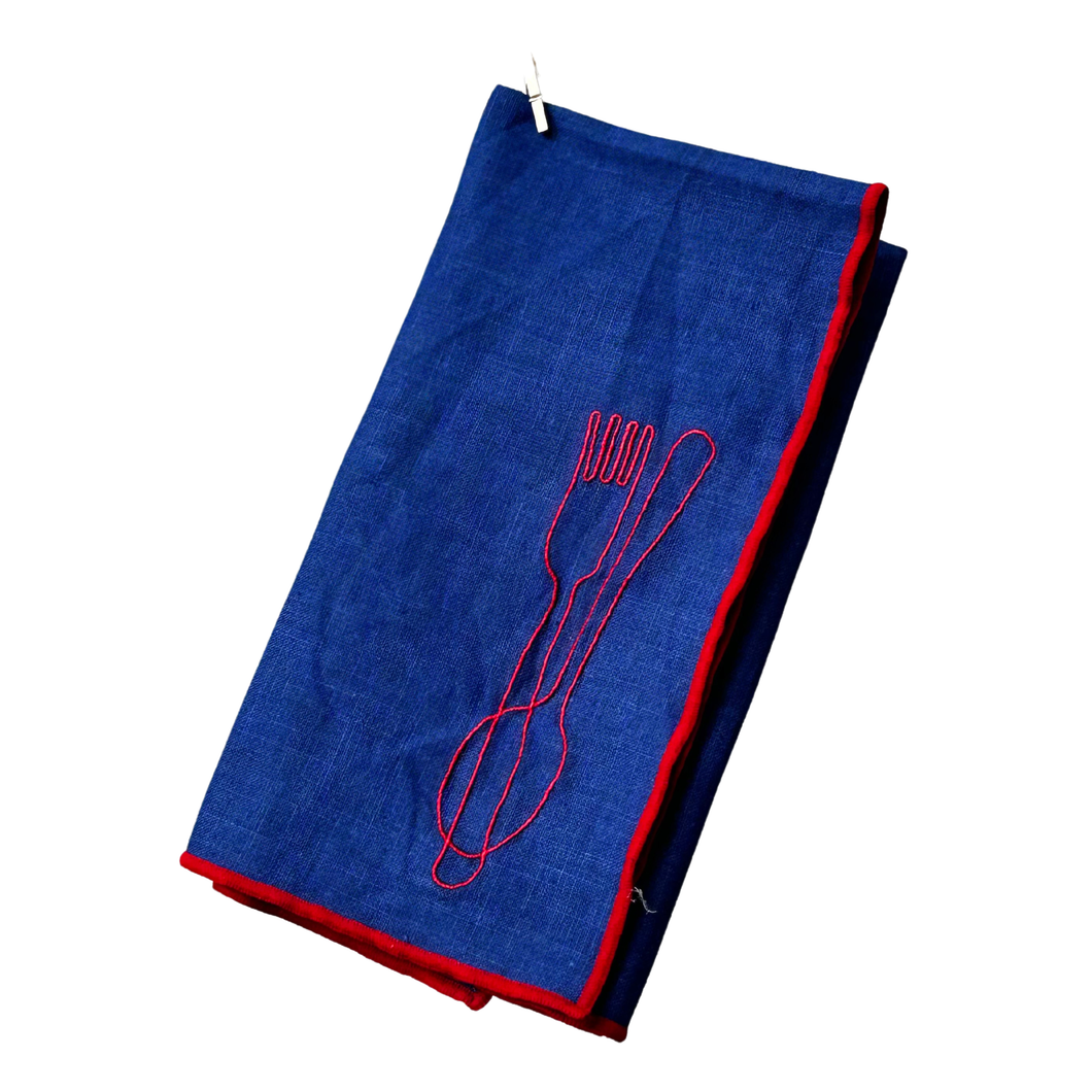 Linen Blend Napkins - Cutlery (Set of 2)