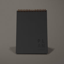 Load image into Gallery viewer, Black Desktop Planner // Blank Canvas

