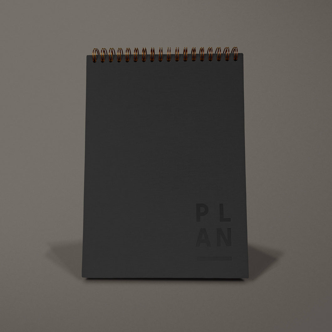 Black Desktop Planner // Blank Canvas