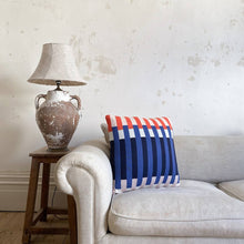 Load image into Gallery viewer, Cotton Knit Throw Pillow/Cushion : Studie Navy

