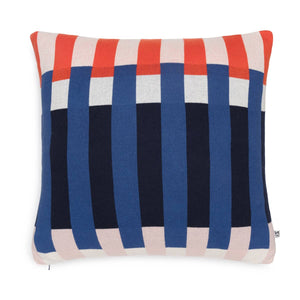 Cotton Knit Throw Pillow/Cushion : Studie Navy
