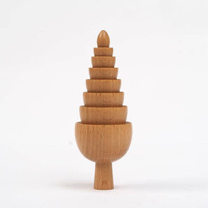 Bud - Hand made wooden table top tree ornaments