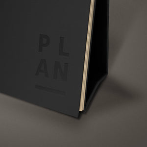 Black Desktop Planner // Blank Canvas