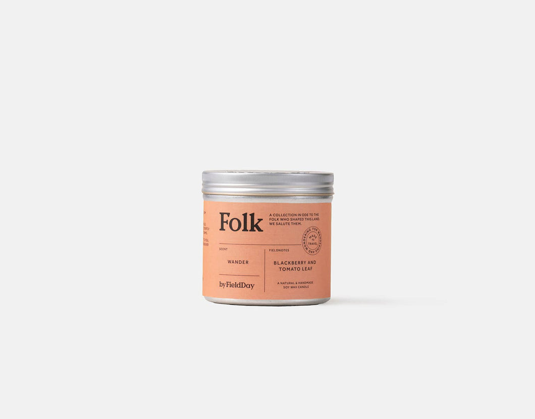 Folk Tin Collection - Wander Vegetable Soy Wax Candle