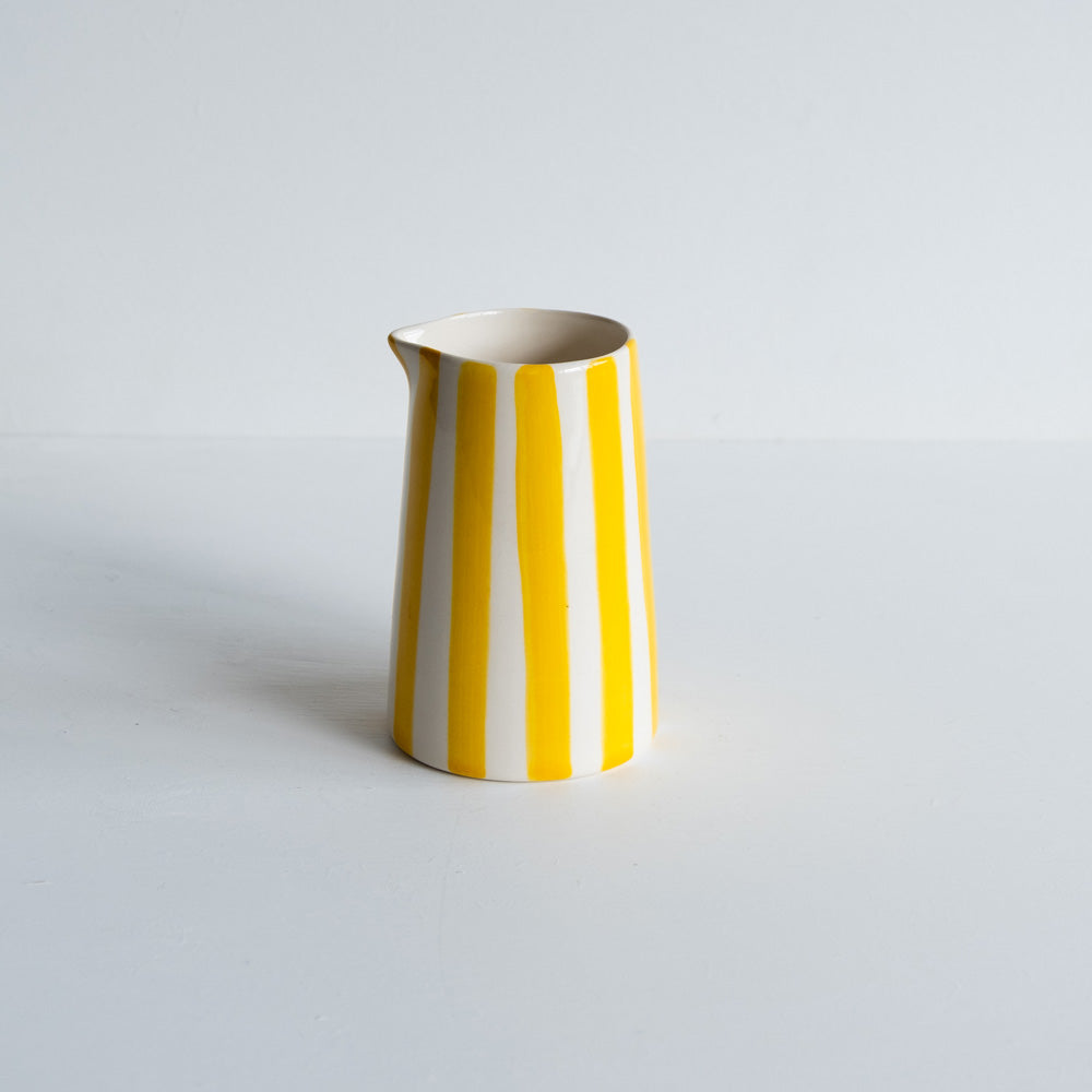 Turmeric creamer jug candy stripe