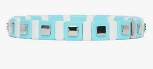 Colour Block Enamel Tile Bracelets