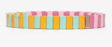 Load image into Gallery viewer, Colour Block Enamel Tile Bracelets
