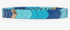 Colour Block Enamel Tile Bracelets