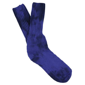 ESCUYER. Tie Dye Socks - Black / Strong Blue