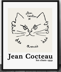 Jean Cocteau Cat Print