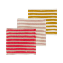 Load image into Gallery viewer, Resusable &amp; Eco-Friendly Terry Washcloths: Striped Red
