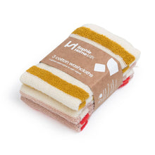 Load image into Gallery viewer, Resusable &amp; Eco-Friendly Terry Washcloths: Striped Red
