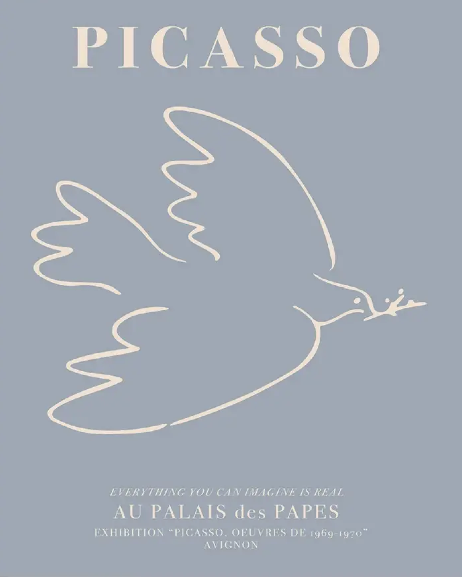 Picasso Blue Dove Exhibition Print