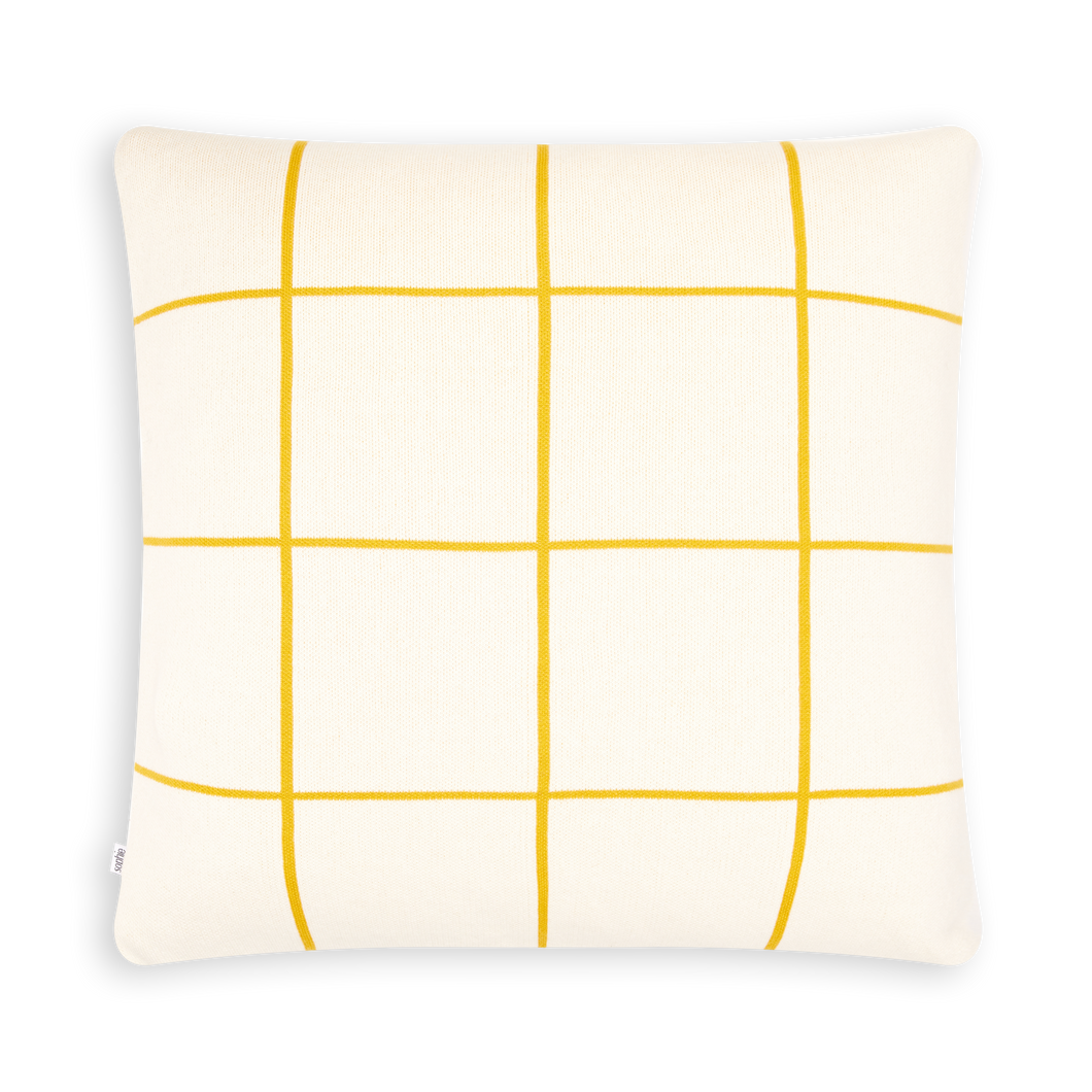 Grid Cushion- Citrus. Cover only  (Sophie Home)
