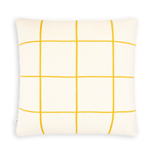 Grid Cushion- Citrus. Including duck feather pad  (Sophie Home)
