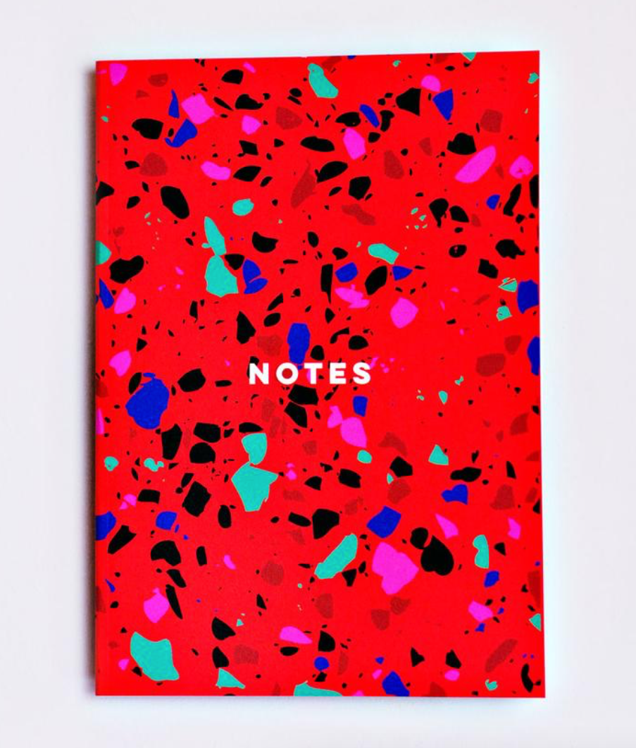 Red Terrazzo Notebook