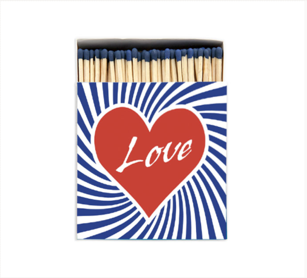 Square Match Boxes - Love