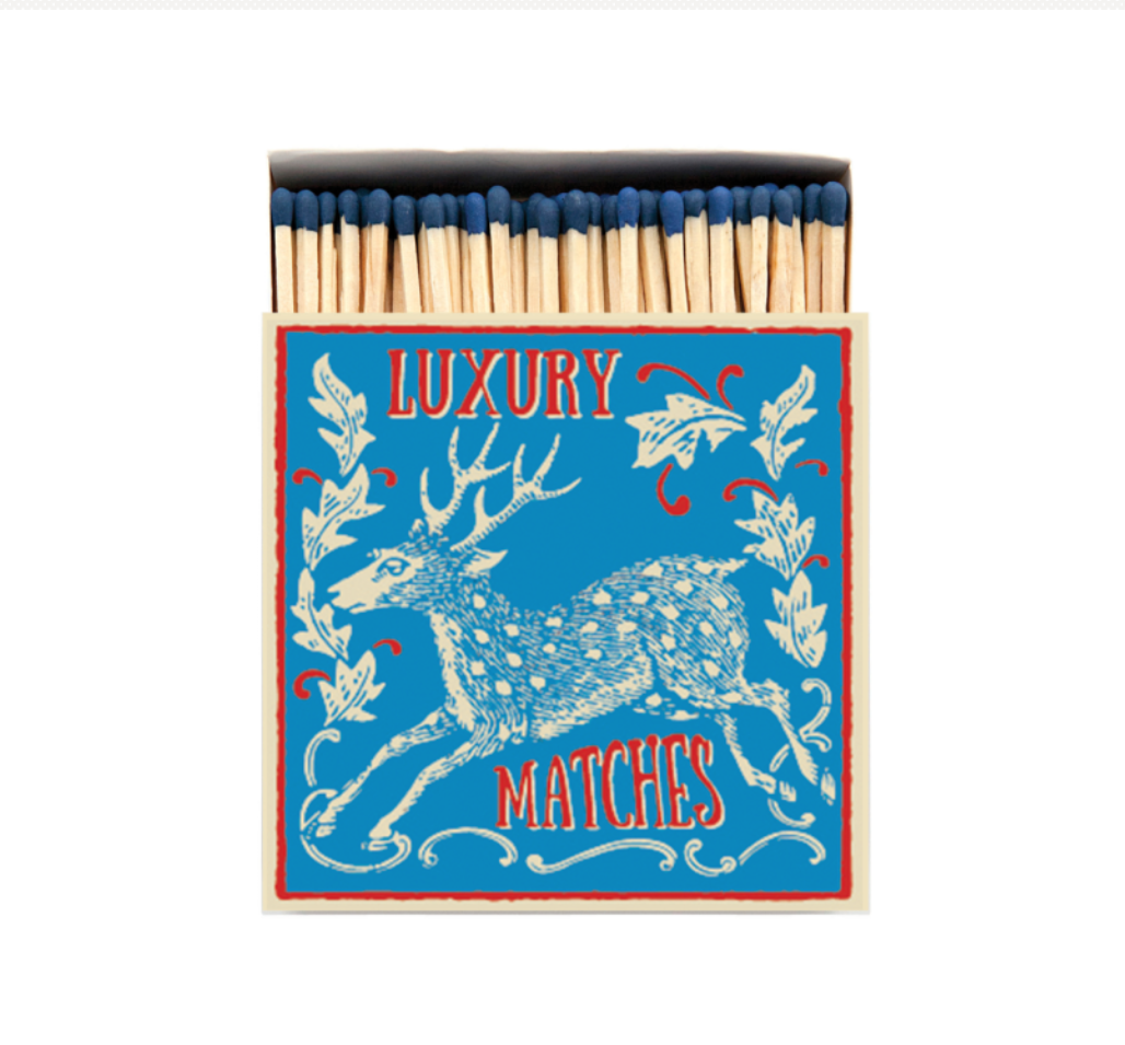 Square Match Boxes - Christmas Stag