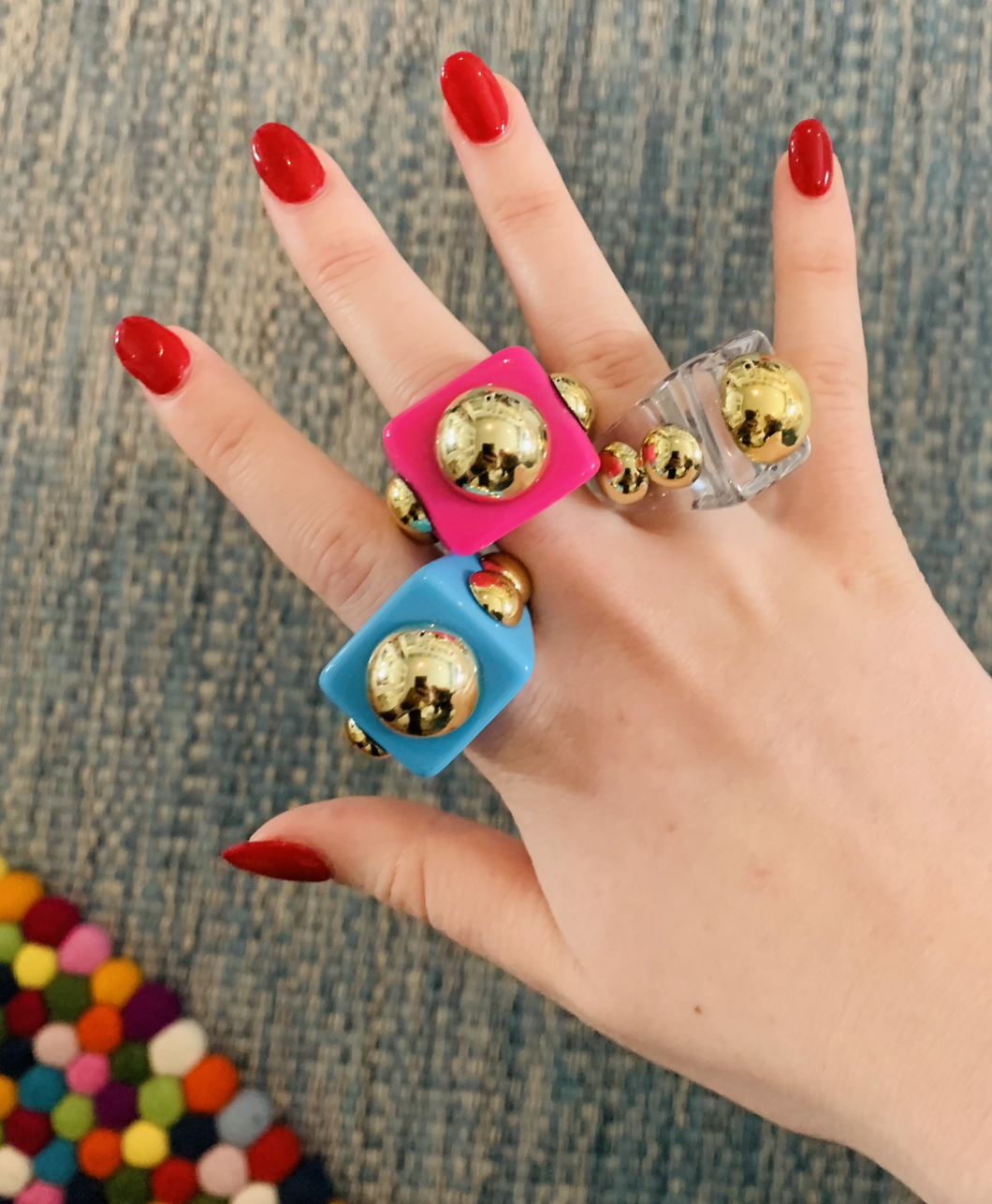Bomba Cocktail Ring - Yellow