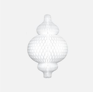 Paper Dreams - Honeycomb Opulent Ornament - 70cm - White