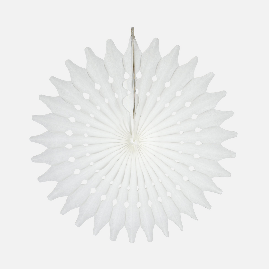 Paper Dreams - Arrow Snowflake Fan- 1 metre - White