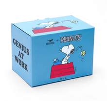Load image into Gallery viewer, Peanuts + Snoopy Mug - Genius at Work

