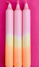 Load image into Gallery viewer, Dip dyed candles- Buttercream Peony (pack of three)
