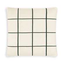 Load image into Gallery viewer, Grid Cushion- Forest. Including duck feather pad  (Sophie Home)
